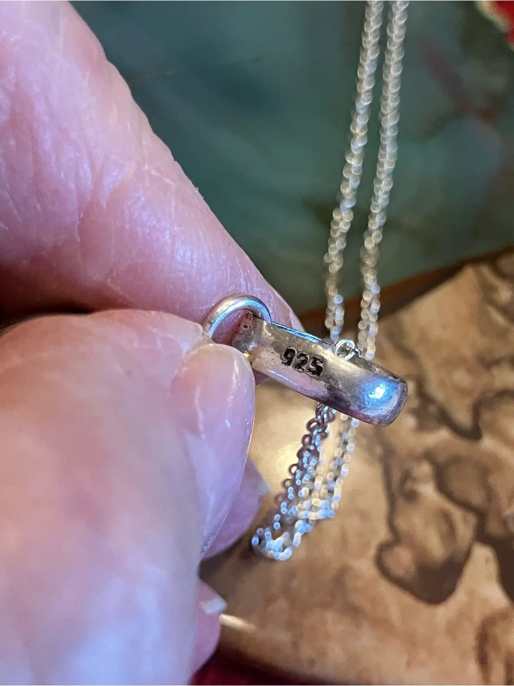 LABRADORITE PENDANT And BRACELET BOTH PIECES ARE STERLING SILVER STAMPED - Picture 8 of 15